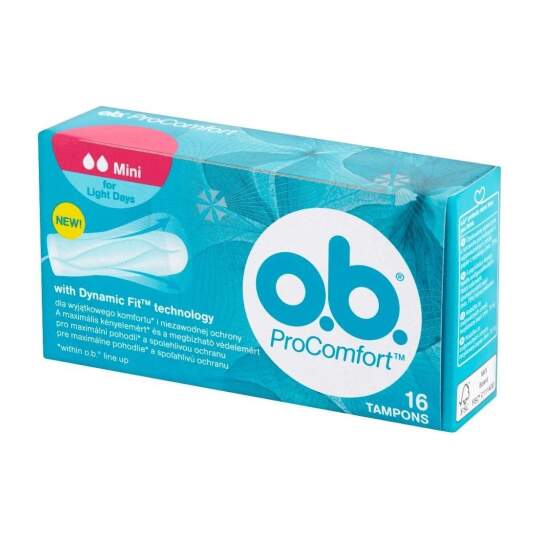 O.B. ProComfort mini hygienické tampóny 16 kusov - skladom | BENULEKAREN.sk