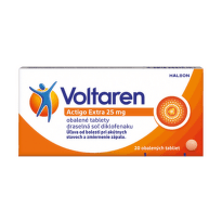 VOLTAREN Actigo extra 25 mg pre rýchlu úľavu od bolesti 20 tabliet